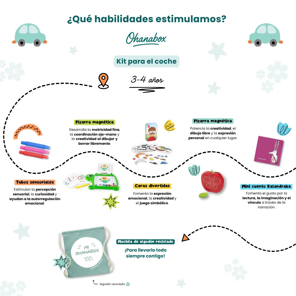 Kit de juegos para el coche (3-4 años)