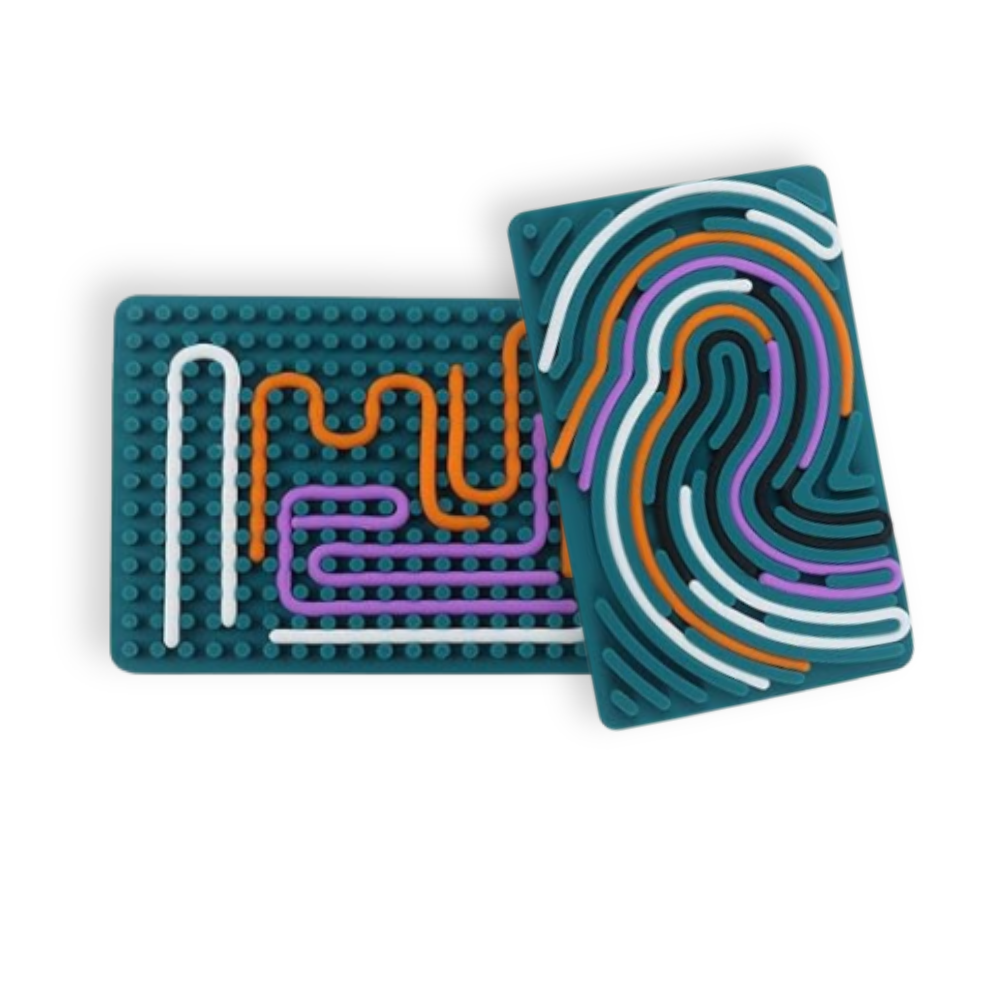 Tablero sensorial de doble cara (3-7 años)