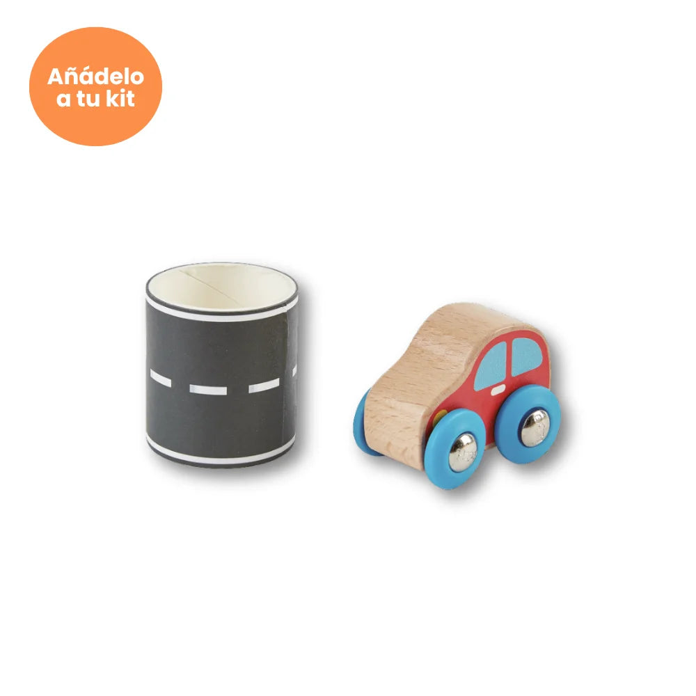 Coche con carretera adhesiva (+2 años)
