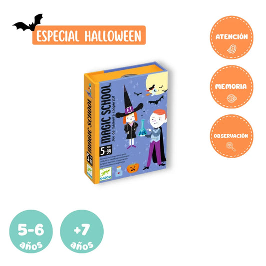 Juego de cartas Magic School Halloween