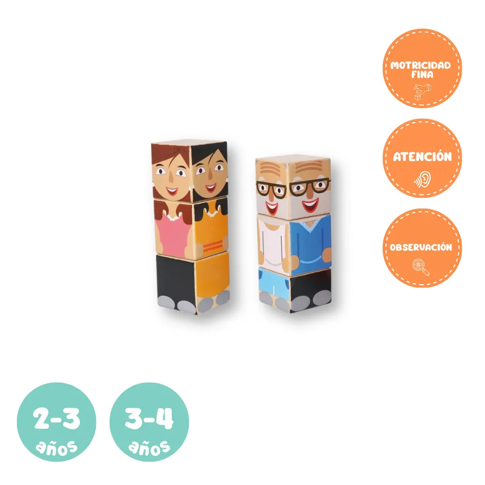 Puzzle de ensartar y cambiar