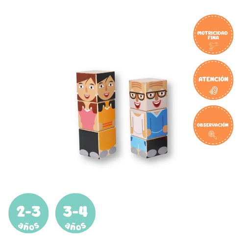 Puzzle de ensartar y cambiar