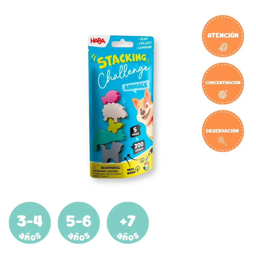 Haba® Juego de equilibrio de animales Stacking Challenge
