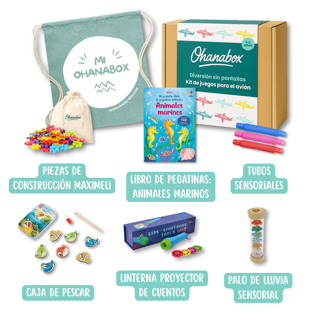 Kit de juegos para el avión (1-2 años)