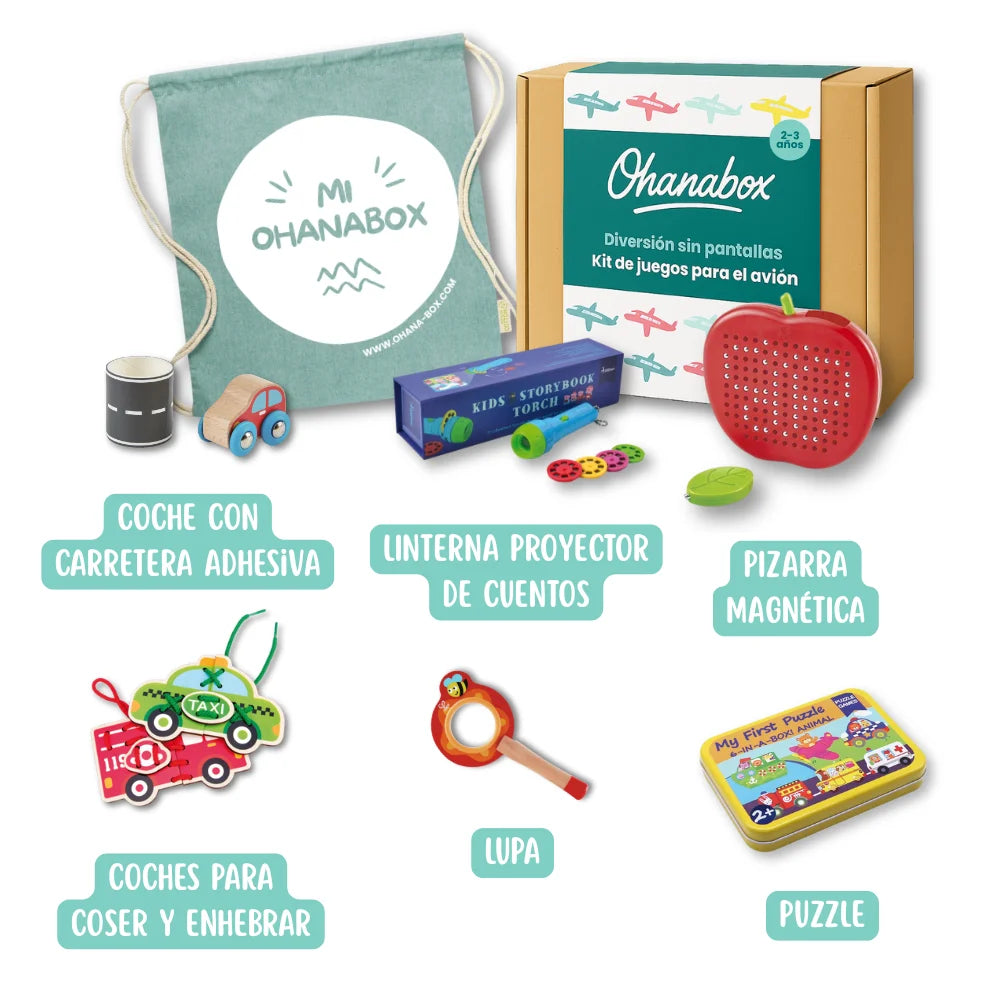 Kit de juegos para el avión (2-3 años)