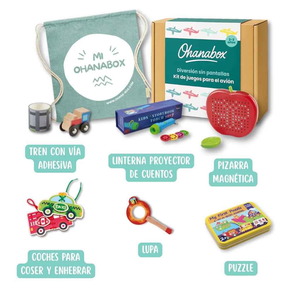 Kit de juegos para el avión (2-3 años)