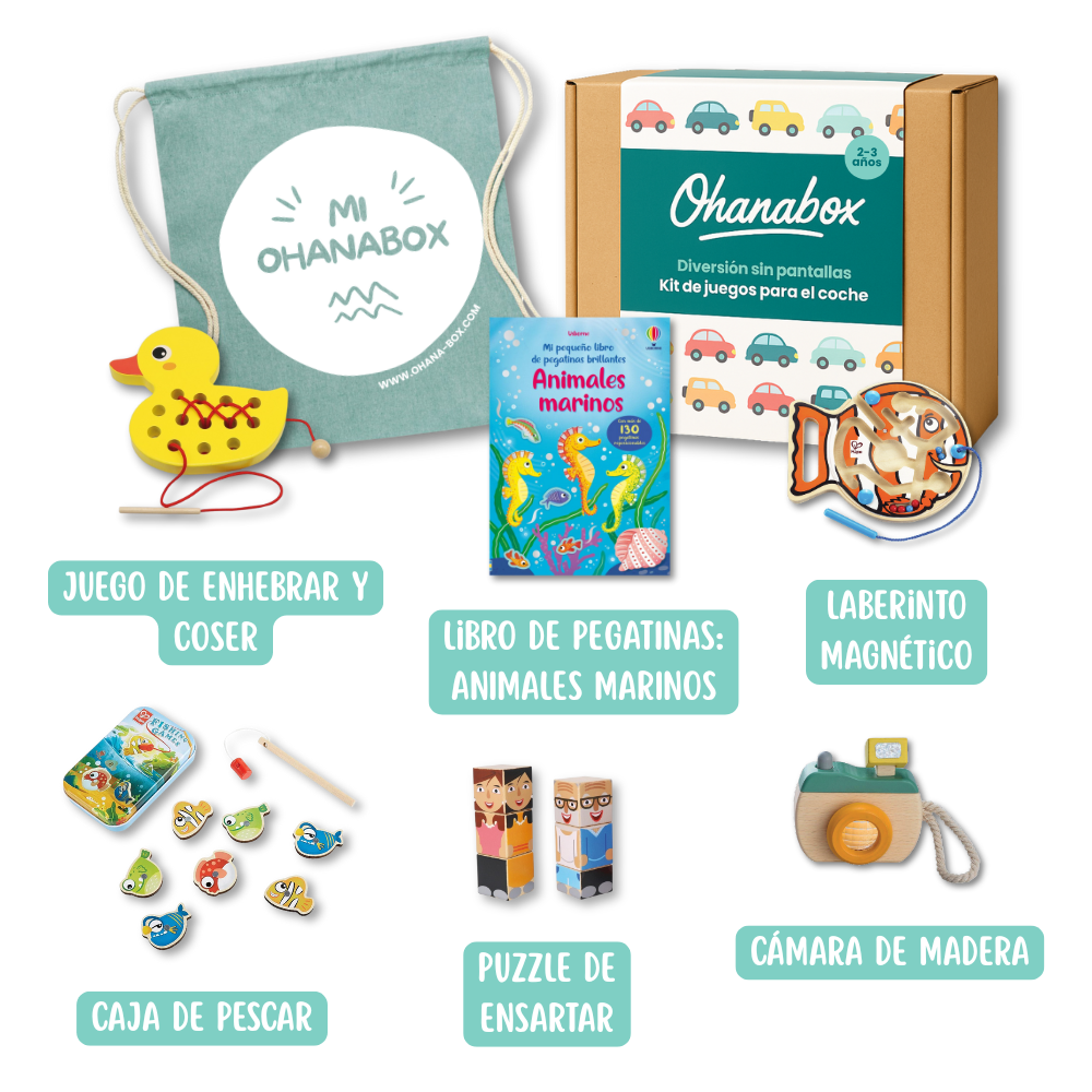 Kit de juegos para el coche (2-3 años)