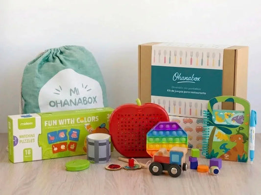 Kit de juegos para restaurantes y esperas (2-3 años)
