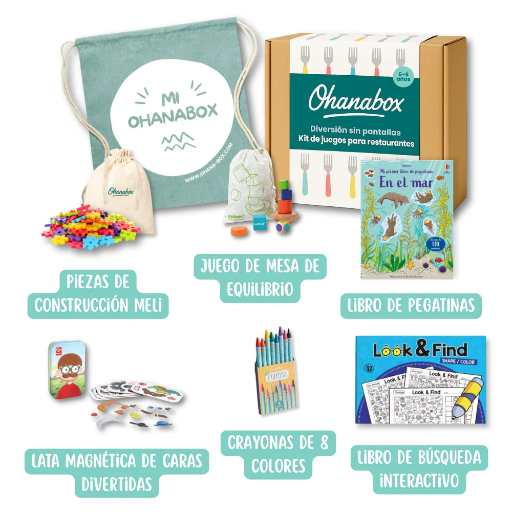 Kit de juegos para restaurante (5-6 años)