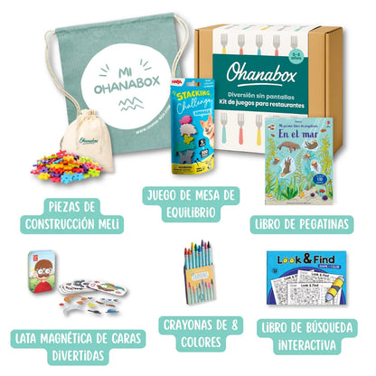 Mochila de juegos para restaurantes y esperas 5-6 años