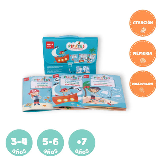 Kit de libros de actividades de Piratas