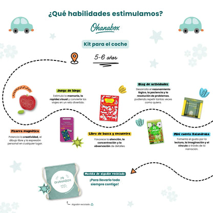 Kit de juegos para el coche (5-6 años)