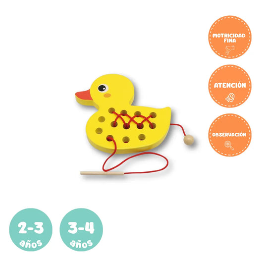 Juego de enhebrar pato