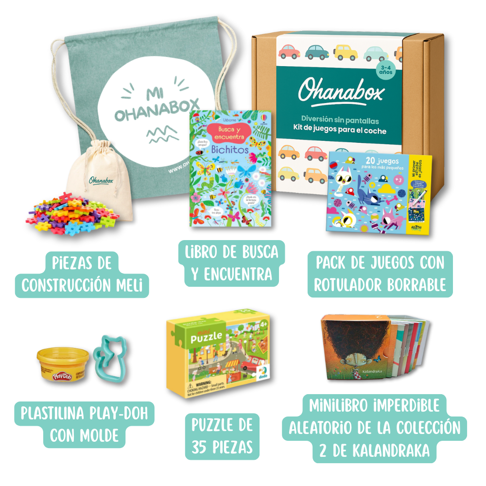 Kit de juegos para el avión (3-4 años)