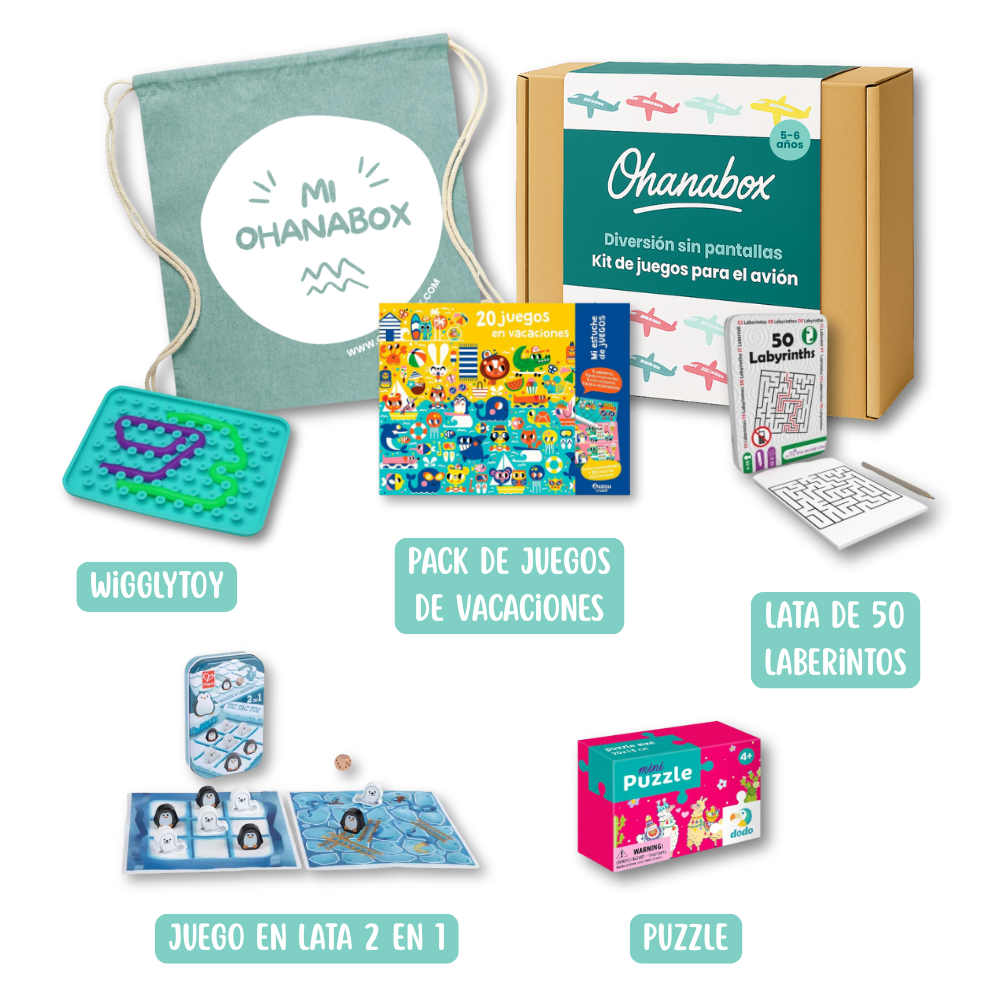 Kit de juegos para el avión (5-6 años)