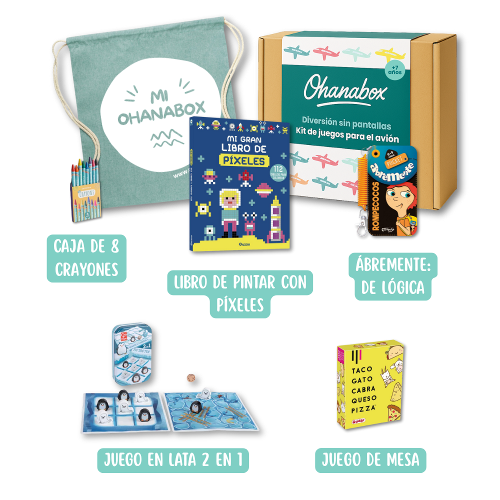 Kit de juegos para el avión (+7 años)