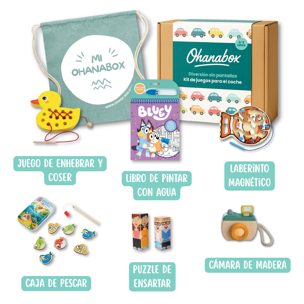 Kit de juegos para el coche (2-3 años)