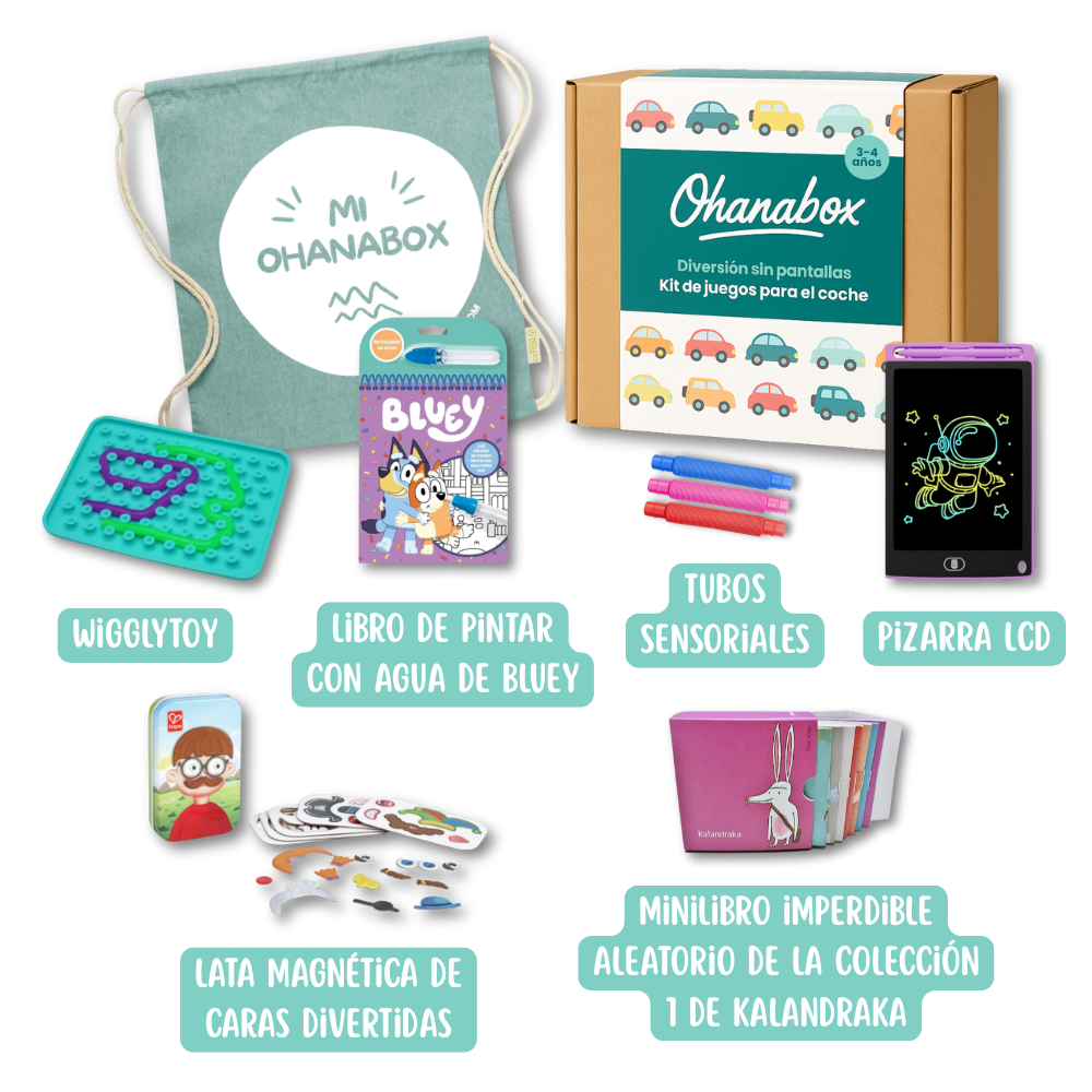 Kit de juegos para el coche (3-4 años)