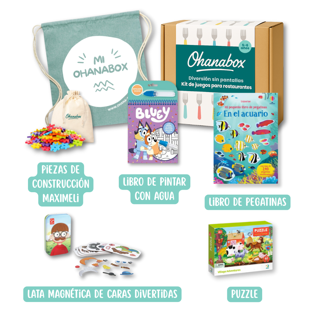 Kit de juegos para restaurante (5-6 años)