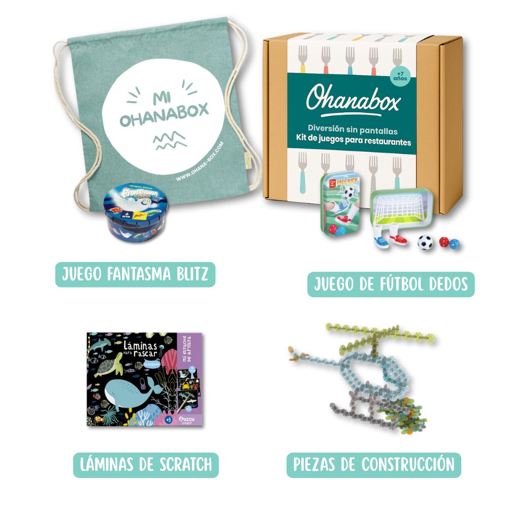 Kit de juegos para restaurante (+7 años)
