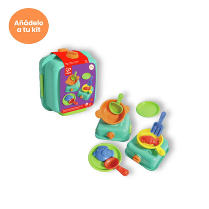 Set de cocina portátil de arena (+2 años)